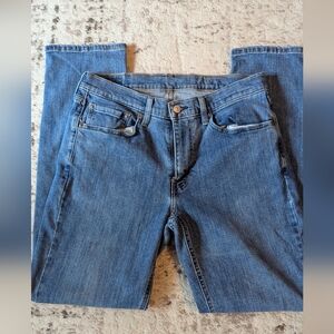 Levi’s Women’s Blue Denim Jeans – Water<Less – Classic Straight Leg 32x32